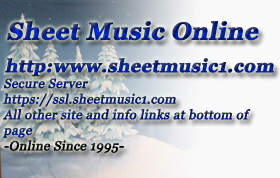sheet music online - the original online since 1995